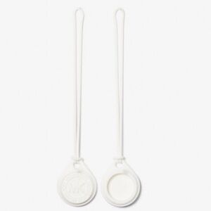 Michael Kors Bright White Set of 2 Air Tag Cover